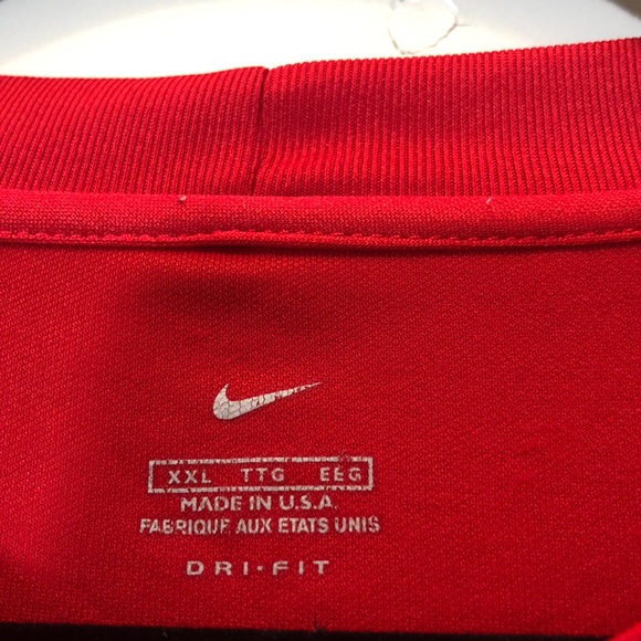 Nike Red Dri-Fit Long Sleeve T-Shirt Size 2X - Picture 3 of 6